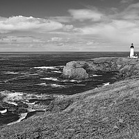 Buy canvas prints of Panorama of Yaquina Lighthouse. by Jamie Pham