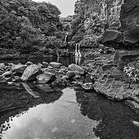 Buy canvas prints of The beautiful scene of the Seven Sacred Pools of M by Jamie Pham