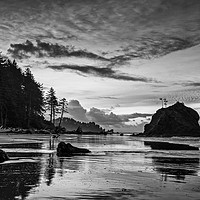 Buy canvas prints of Second Beach in Olympic National Park located in W by Jamie Pham