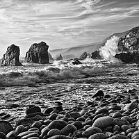 Buy canvas prints of View of crashing waves from Soberanes Point in Gar by Jamie Pham