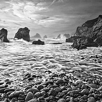 Buy canvas prints of View of crashing waves from Soberanes Point in Gar by Jamie Pham