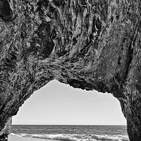 Buy canvas prints of View of the natural tunnel of Hole in the Wall Bea by Jamie Pham