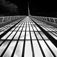 Buy canvas prints of The unique and beautiful Sundial Bridge in Redding by Jamie Pham