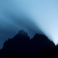 Buy canvas prints of Mountain sunbeams by Colin Woods