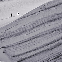 Buy canvas prints of Climbers on the Allalinhorn by Colin Woods