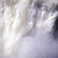 Buy canvas prints of Spring melt water in Chute Montmorency by Colin Woods