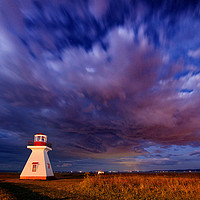 Buy canvas prints of Night sky and Lighthouse by Colin Woods