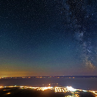 Buy canvas prints of Milky Way over Carleton in Gaspesie, Quebec by Colin Woods