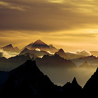 Buy canvas prints of Sunrise in the Alps by Colin Woods