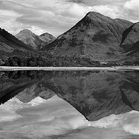 Buy canvas prints of Ben Starav mirrored in Loch Etive, Scotland by Colin Woods