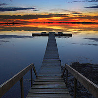 Buy canvas prints of Sunset Jetty by Colin Woods