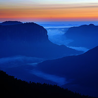 Buy canvas prints of Blue Mountains In Australia by Colin Woods