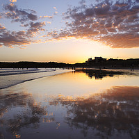 Buy canvas prints of Sunset on Torquay Beach, Australia by Colin Woods
