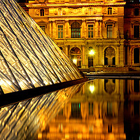 Buy canvas prints of The Louvre at Night by Colin Woods