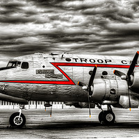 Buy canvas prints of Douglas DC-7 at Berlin Tempelhof by Colin Woods