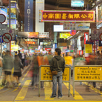 Buy canvas prints of Busy Streets of Hong Kong by Colin Woods