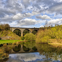 Buy canvas prints of Headstone Viaduct on the Monsal Trail in the Peak  by Colin Woods