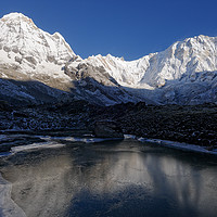 Buy canvas prints of Annapurna Dawn by Colin Woods