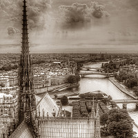Buy canvas prints of Paris View from Notre Dame by Colin Woods