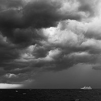 Buy canvas prints of Boat and Approaching Storm by Colin Woods