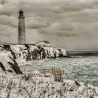 Buy canvas prints of Cap des Rosiers lighthouse by Colin Woods