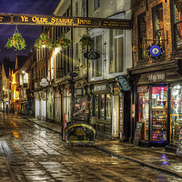 Buy canvas prints of Stonegate in York at Night by Colin Woods