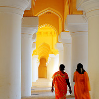 Buy canvas prints of Inside the Madurai Palace (Thirumalai Nayakkar Mah by Colin Woods