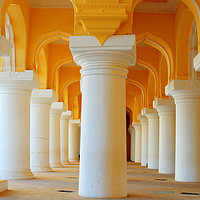 Buy canvas prints of Inside the Madurai Palace (Thirumalai Nayakkar Mah by Colin Woods