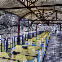 Buy canvas prints of Abandoned Roller Coaster in Est Berlin's Spreepark by Colin Woods