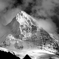 Buy canvas prints of The mighty Dent Blanche in the Valais area of the  by Colin Woods
