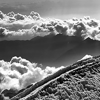 Buy canvas prints of Climbers on the Summit of Weissmies in the Swiss A by Colin Woods