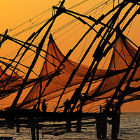 Buy canvas prints of Cochin Fishing Nets by Colin Woods
