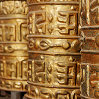 Buy canvas prints of Prayer Wheels by Colin Woods