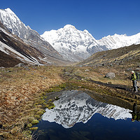 Buy canvas prints of The Annapurna Sanctuary by Colin Woods