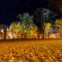 Buy canvas prints of The Porte St Louis in Quebec City at night by Colin Woods