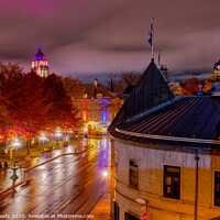 Buy canvas prints of Rue St Louis and the Price Building, Quebec City by Colin Woods