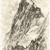 Buy canvas prints of Les Grandes Jorasses by Colin Woods