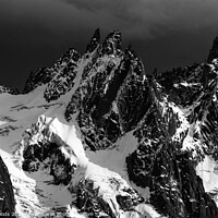Buy canvas prints of The Mont Blanc range in the French Alps by Colin Woods