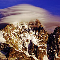Buy canvas prints of Cloud Cap on the Aiguille Verte by Colin Woods