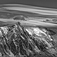 Buy canvas prints of Clouds over Mont Blanc by Colin Woods