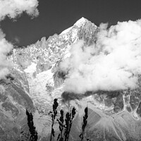 Buy canvas prints of Afternoon cloud on the Aiguille Verte by Colin Woods