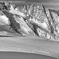 Buy canvas prints of Climbers in the French Alps by Colin Woods