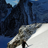 Buy canvas prints of Climbing in the Alps by Colin Woods