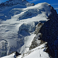 Buy canvas prints of The Barre des Ecrins in the Dauphiné Alps, France by Colin Woods