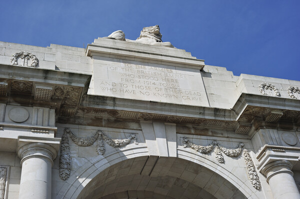 Menin Gate World War One Memorial, Ypres Picture Board by Arterra 