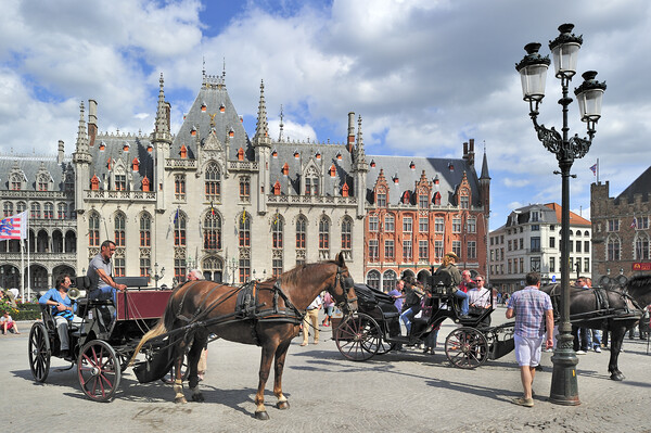Grand Place in Bruges, Belgium Picture Board by Arterra 