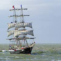 Buy canvas prints of Tall Ship Mercedes Sailing the North Sea by Arterra 