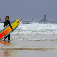Buy canvas prints of Surfing at Pointe du Raz, Brittany by Arterra 