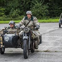 Buy canvas prints of WWII BMW Military Motorcycle by Arterra 