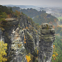 Buy canvas prints of Elbe Sandstone Mountains in Saxony by Arterra 